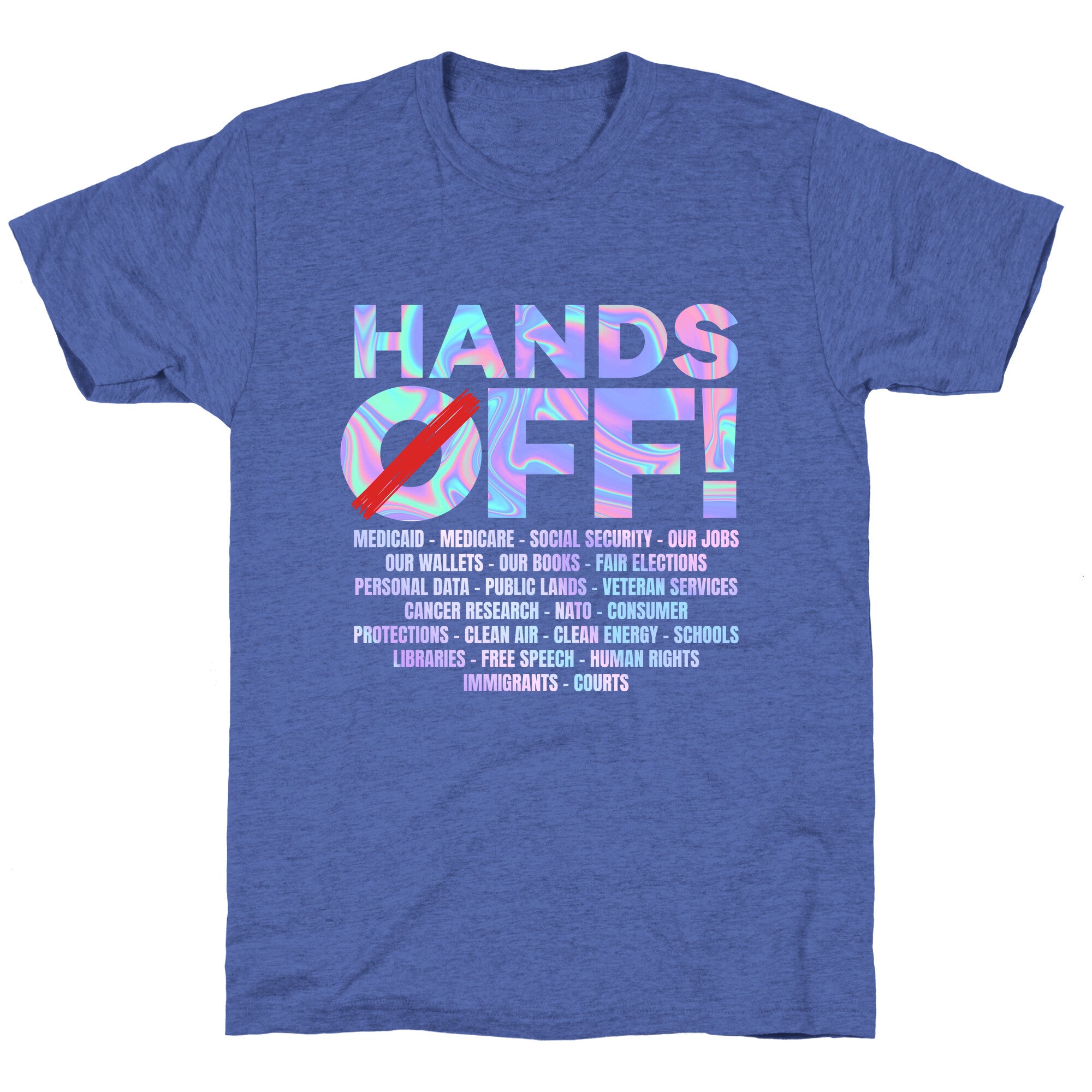Hands Off Protest Unisex Triblend Tee