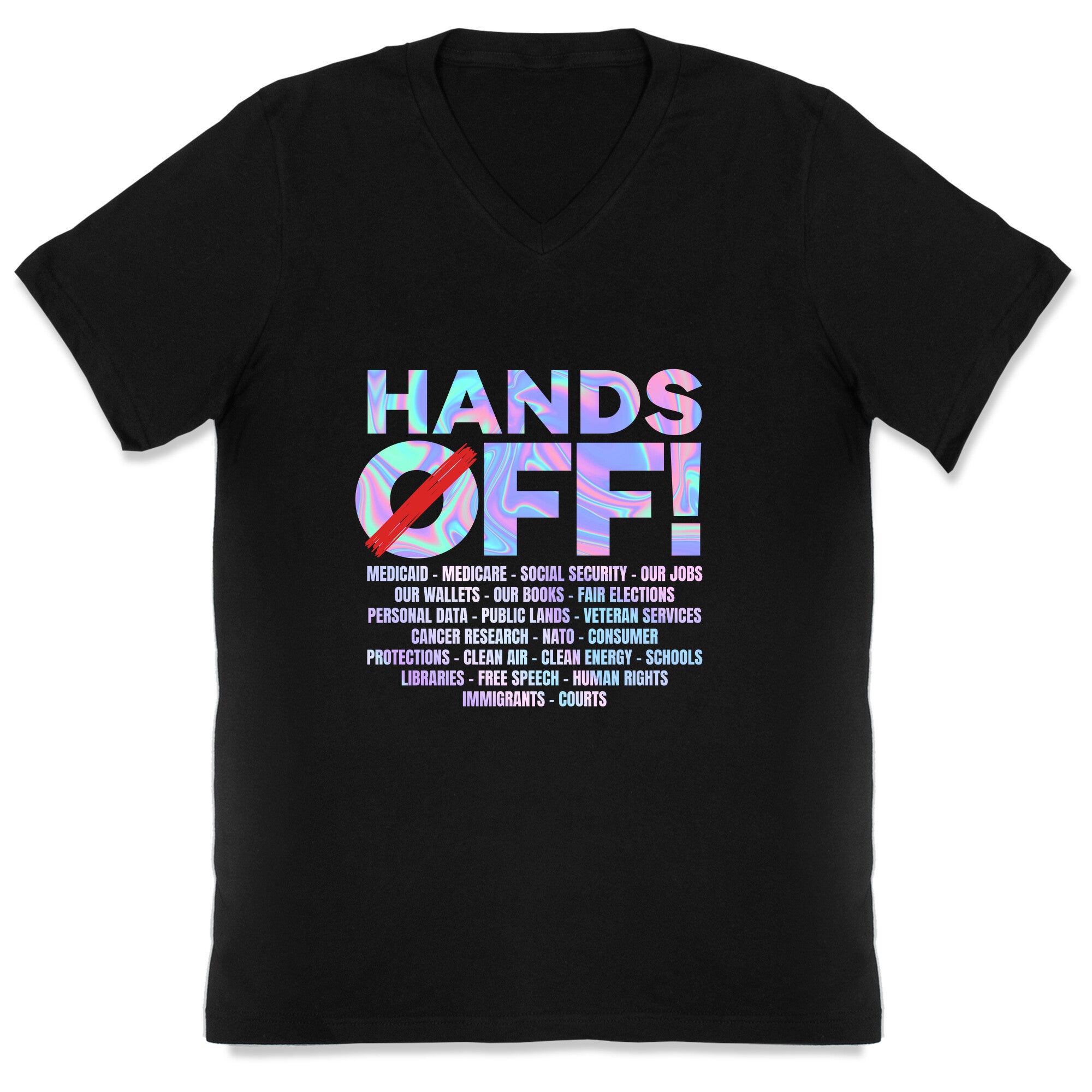 Hands Off Protest V-Neck