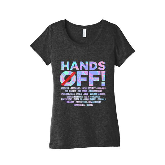 Hands Off Protest Womens Triblend Tee