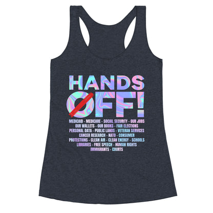 Hands Off Protest Racerback Tank
