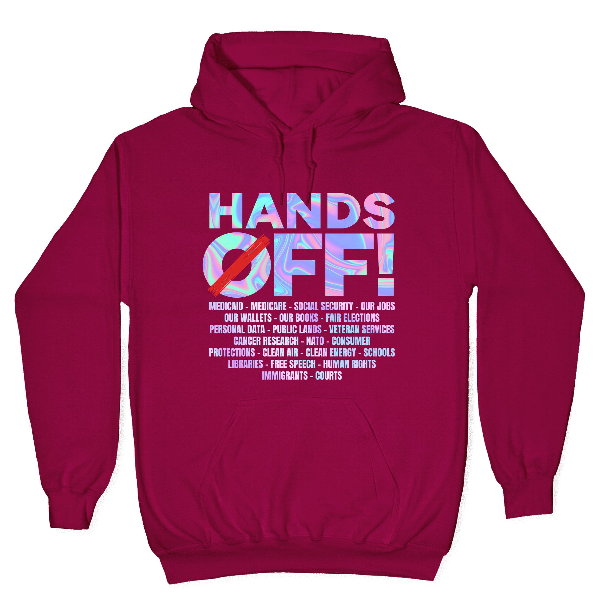 Hands Off Protest Hoodie