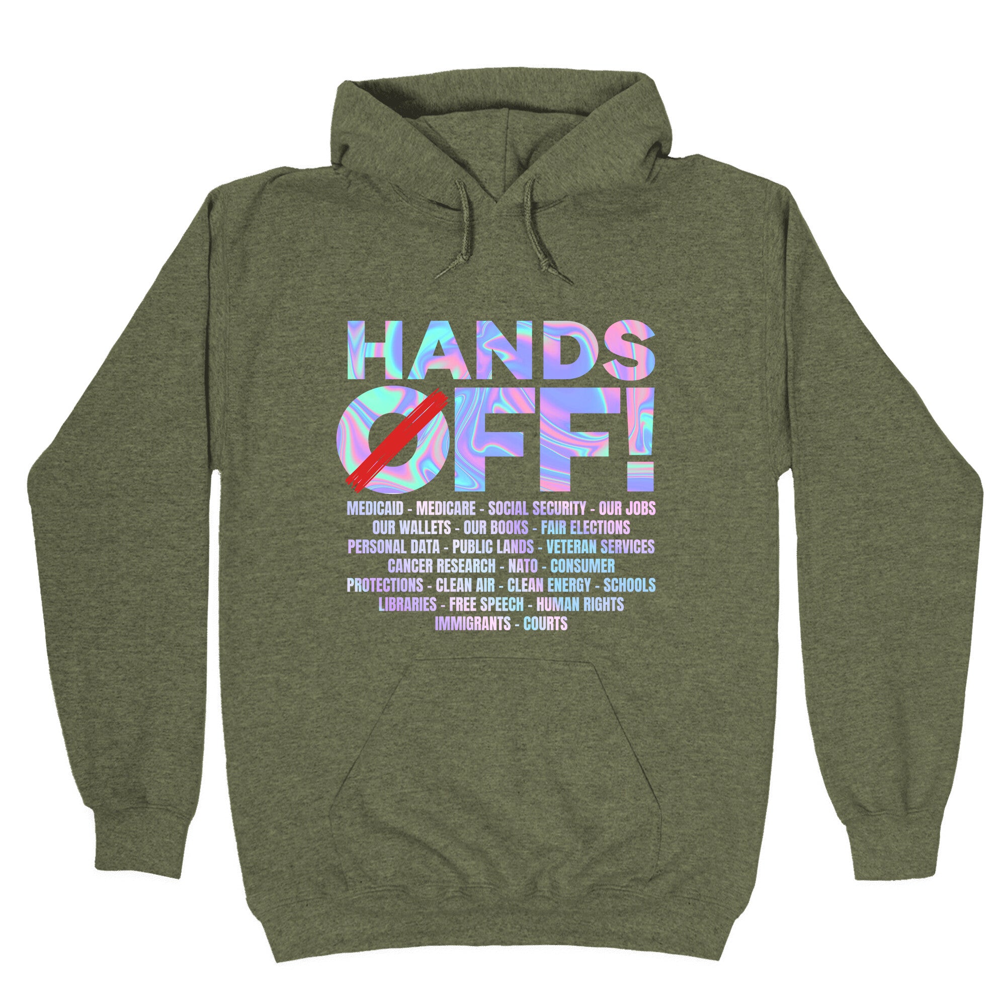 Hands Off Protest Hoodie