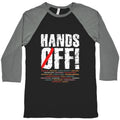 Hands Off Political Protest Baseball Tee