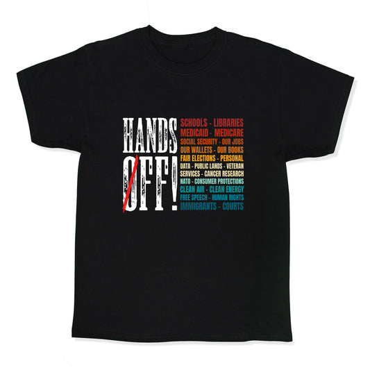 Hands Off Trump Protest Kids Tee