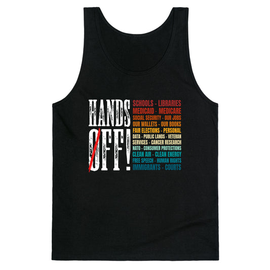 Hands Off Trump Protest Tank Top