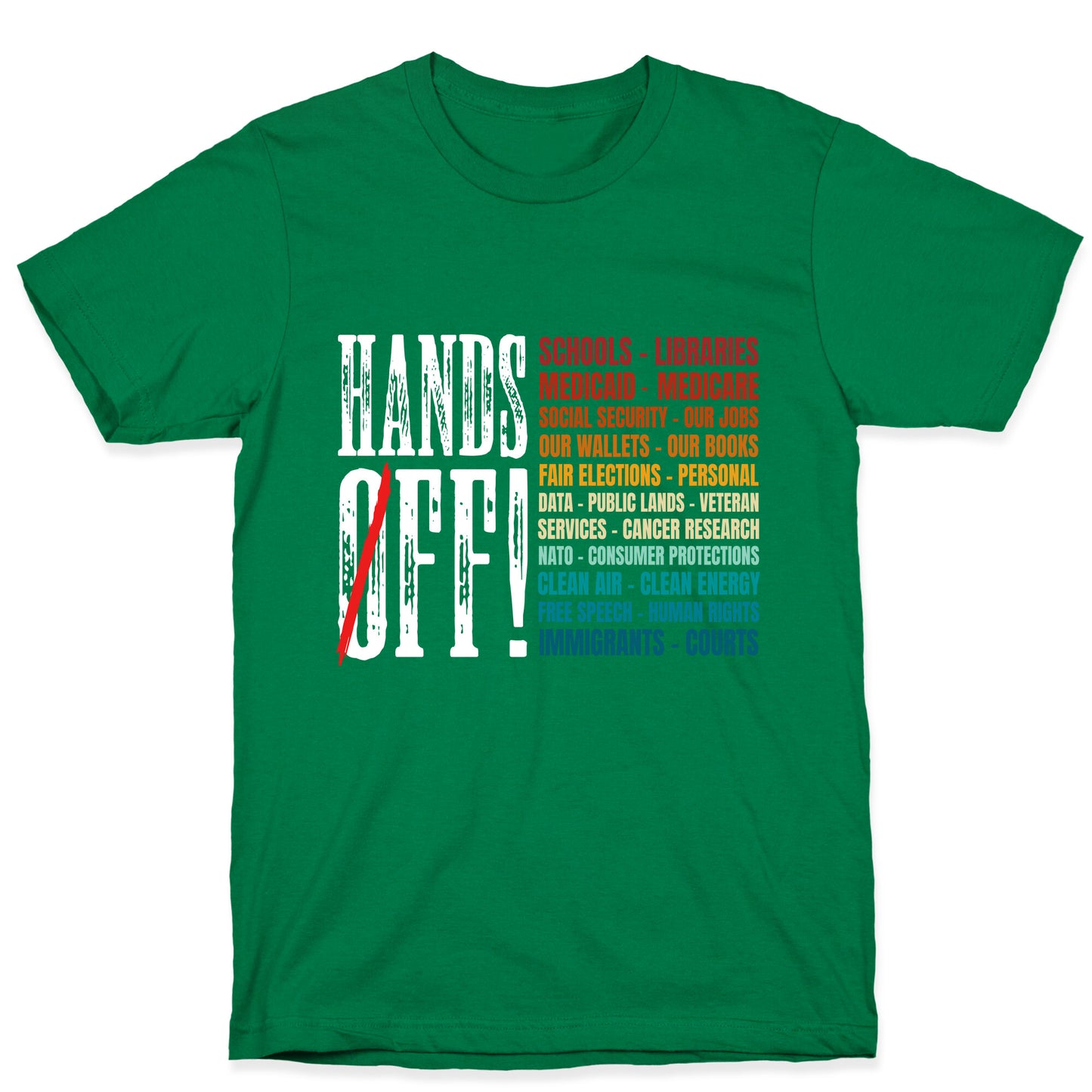 Hands Off Trump Protest T-Shirt