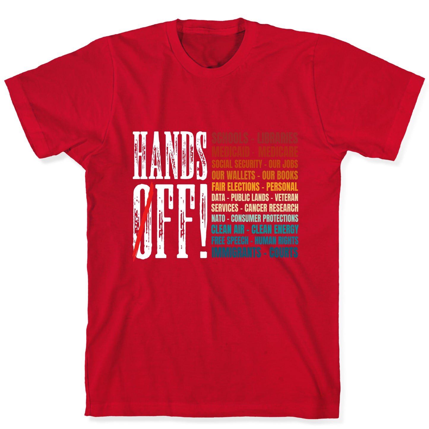 Hands Off Trump Protest T-Shirt