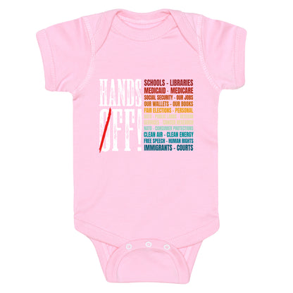 Hands Off Trump Protest Baby One-Piece