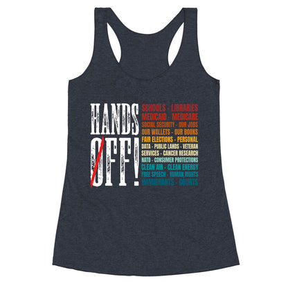 Hands Off Trump Protest Racerback Tank