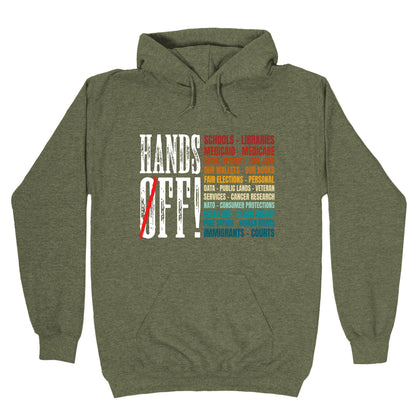 Hands Off Trump Protest Hoodie