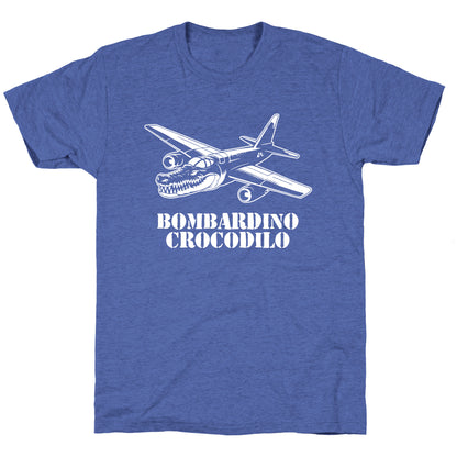 Bombardino Crocodilo Unisex Triblend Tee