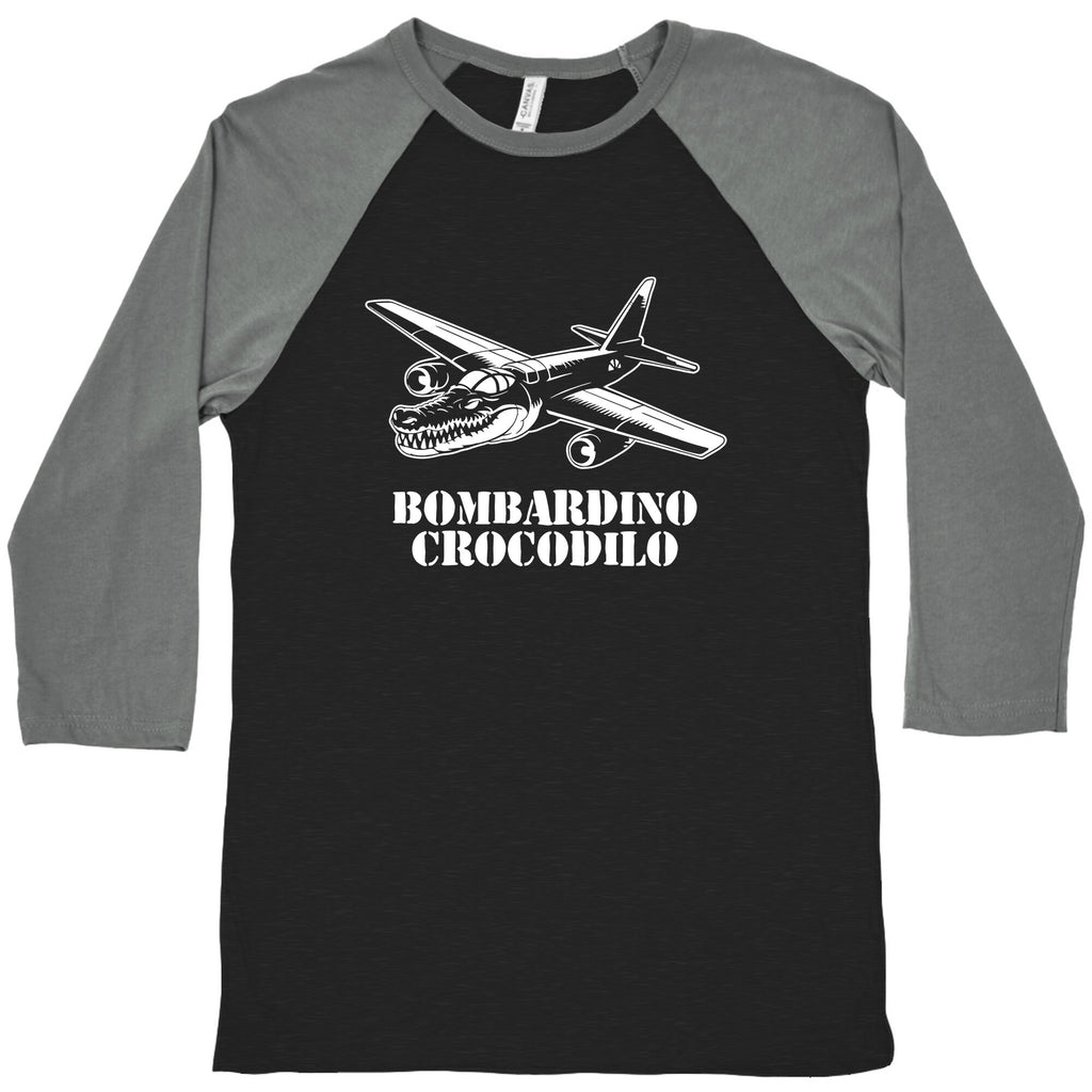 Bombardino Crocodilo Baseball Tee