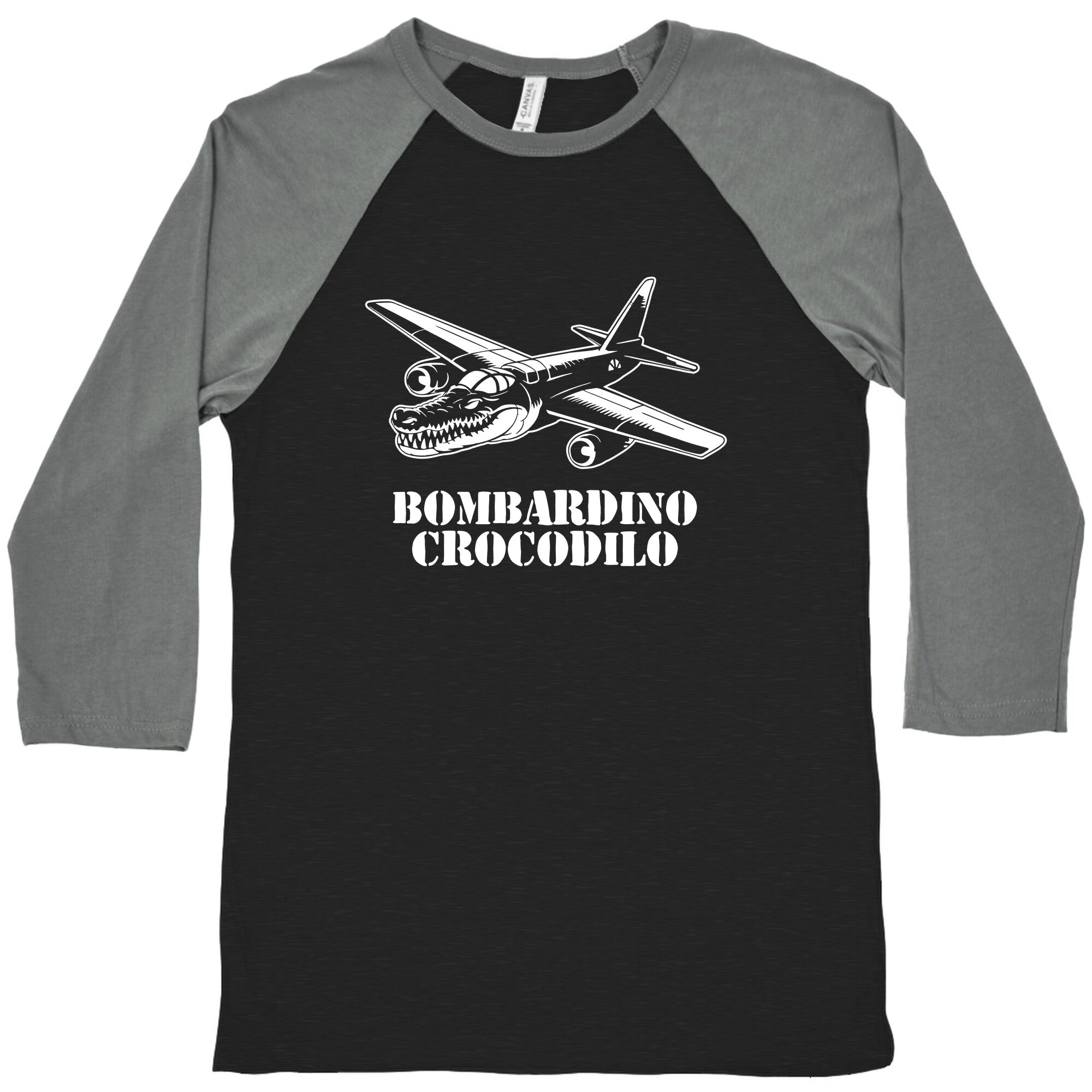 Bombardino Crocodilo Baseball Tee