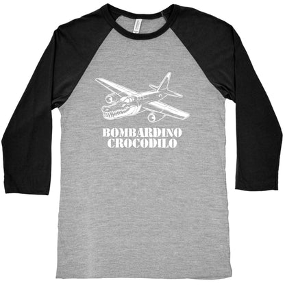 Bombardino Crocodilo Baseball Tee