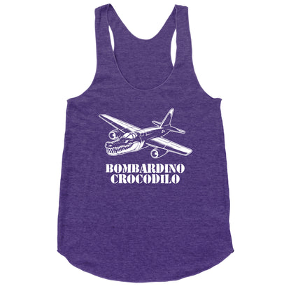 Bombardino Crocodilo Racerback Tank