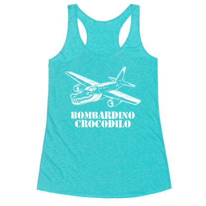 Bombardino Crocodilo Racerback Tank