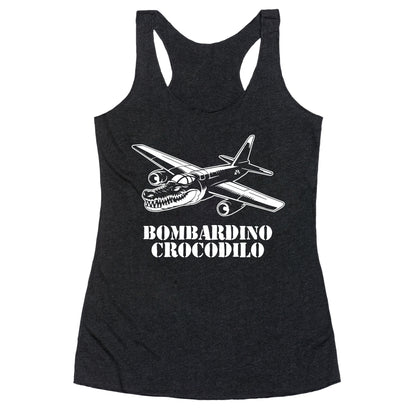 Bombardino Crocodilo Racerback Tank