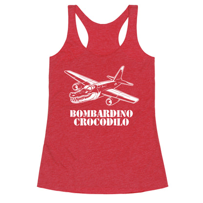 Bombardino Crocodilo Racerback Tank