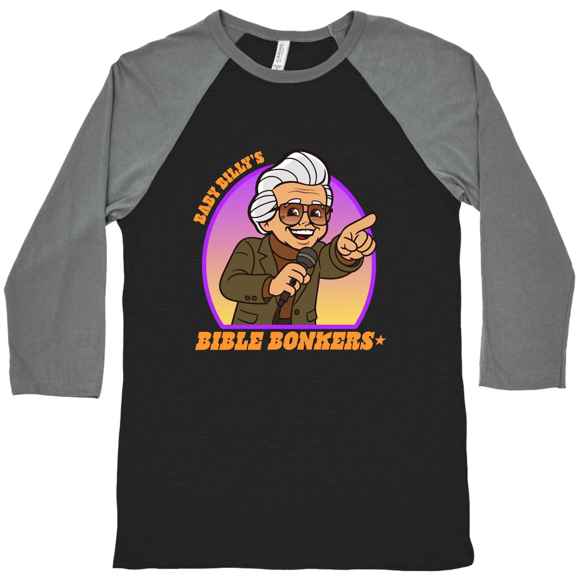 Baby Billy Bible Bonkers Baseball Tee