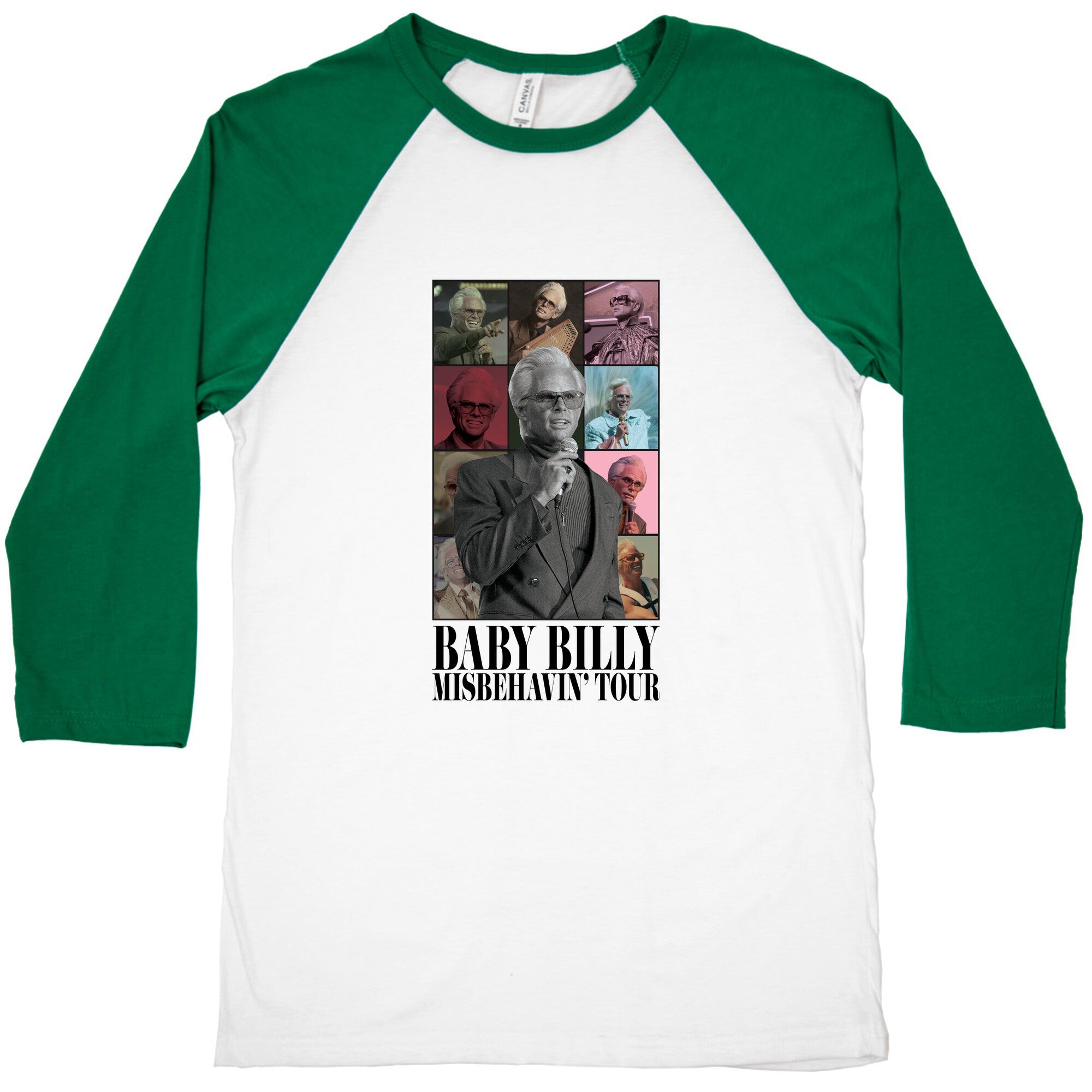 Baby Billy Misbehavin Tour Baseball Tee