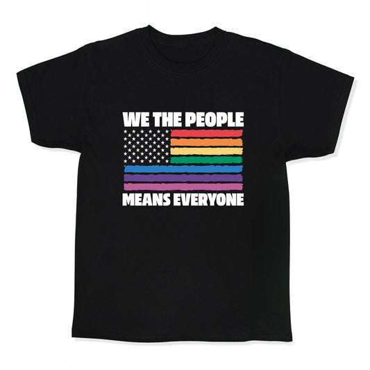Rainbow Flag We The People Kids Tee