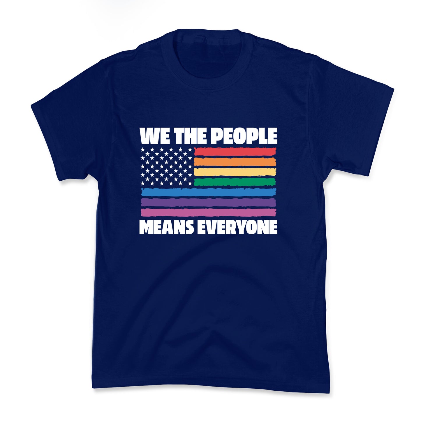 Rainbow Flag We The People Kids Tee