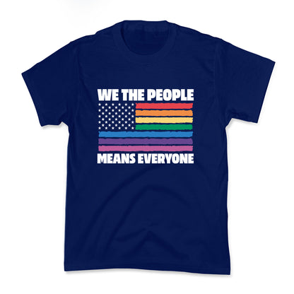 Rainbow Flag We The People Kids Tee