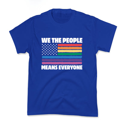 Rainbow Flag We The People Kids Tee