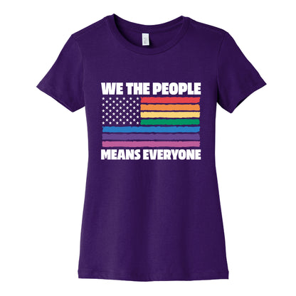 Rainbow Flag We The People Womens Cotton Tee