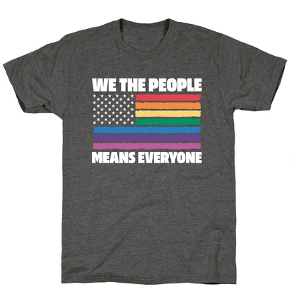 Rainbow Flag We The People Unisex Triblend Tee