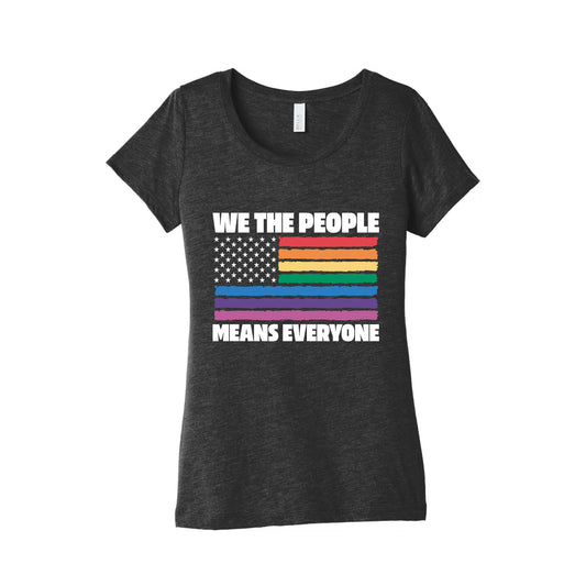 Rainbow Flag We The People Womens Triblend Tee