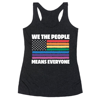 Rainbow Flag We The People Racerback Tank