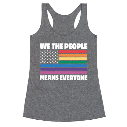 Rainbow Flag We The People Racerback Tank