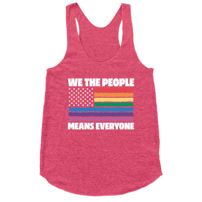 Rainbow Flag We The People Racerback Tank