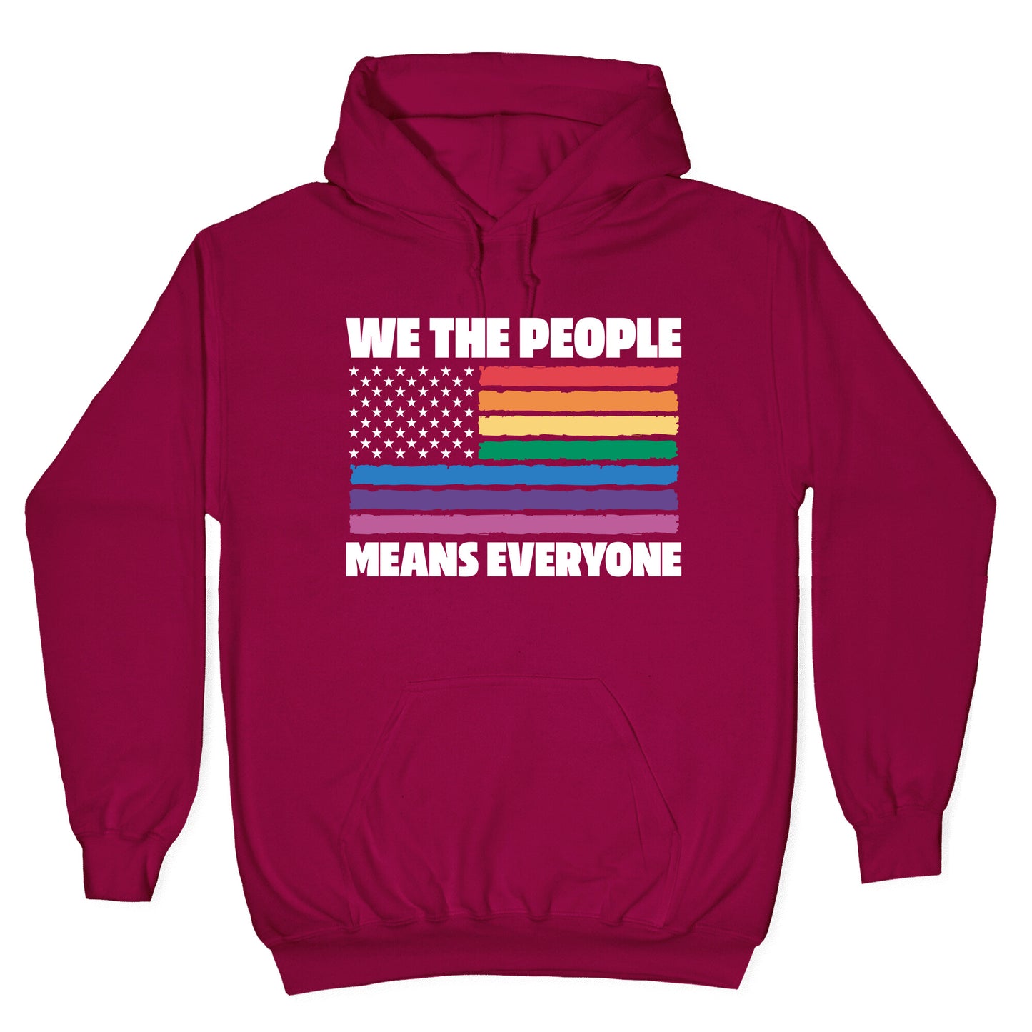 Rainbow Flag We The People Hoodie