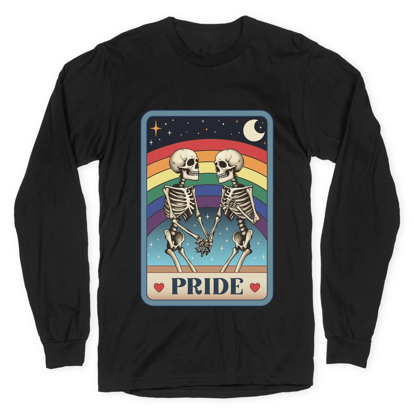 Rainbow Pride Tarot Card Longsleeve Tee