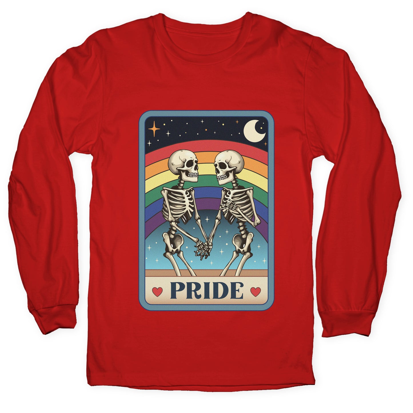 Rainbow Pride Tarot Card Longsleeve Tee