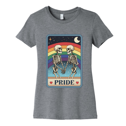 Rainbow Pride Tarot Card Womens Cotton Tee