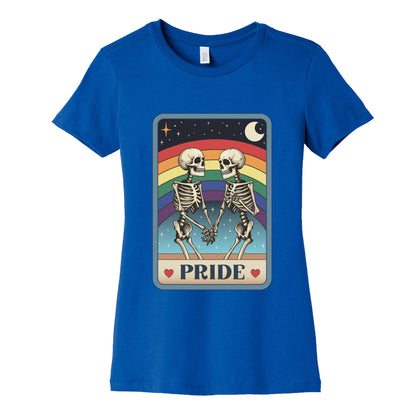 Rainbow Pride Tarot Card Womens Cotton Tee