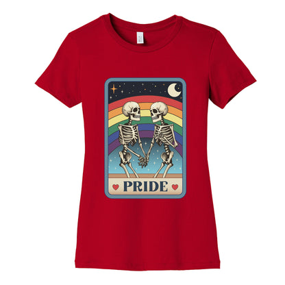 Rainbow Pride Tarot Card Womens Cotton Tee