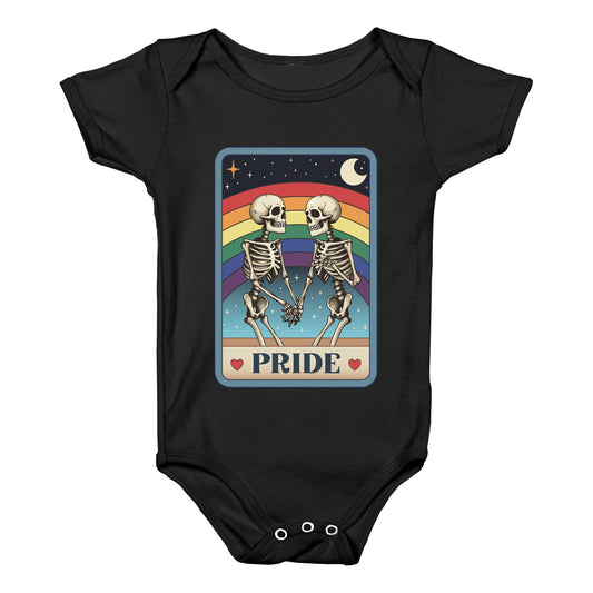 Rainbow Pride Tarot Card Baby One-Piece