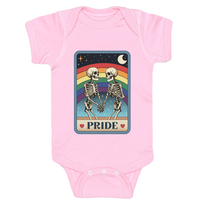 Rainbow Pride Tarot Card Baby One-Piece