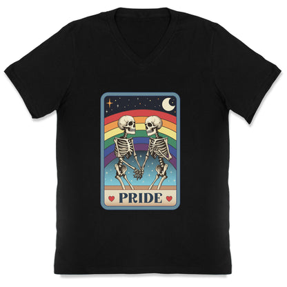 Rainbow Pride Tarot Card V-Neck