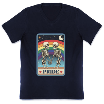 Rainbow Pride Tarot Card V-Neck