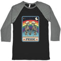 Rainbow Pride Tarot Card Baseball Tee
