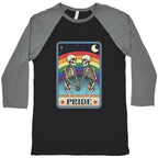 Rainbow Pride Tarot Card Baseball Tee
