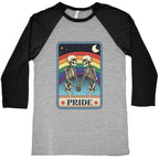 Rainbow Pride Tarot Card Baseball Tee