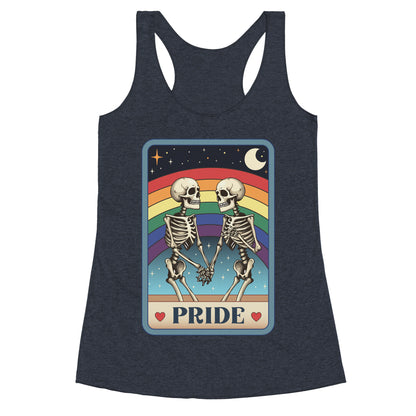 Rainbow Pride Tarot Card Racerback Tank