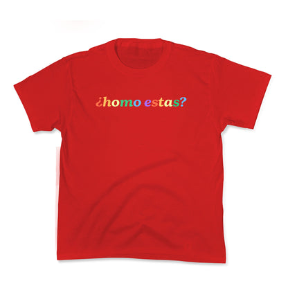 Homo Estas Rainbow Kids Tee