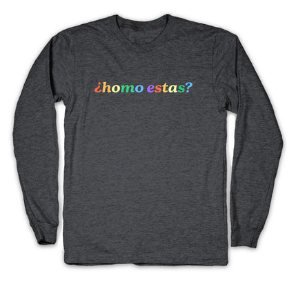Homo Estas Rainbow Longsleeve Tee